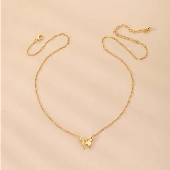 My Added Sparkle Jewelry - 3/$30 Gold Butterfly Charm Necklace